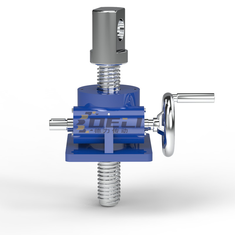 德力传动厂家供应手摇蜗轮提升机电动螺旋丝杆升降机构德州德力传动设备有限公司