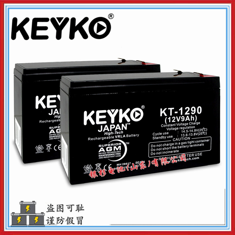 原装KEYKO蓄电池KT-445电子秤 应急照明用4V-4.5Ah密封铅酸电池