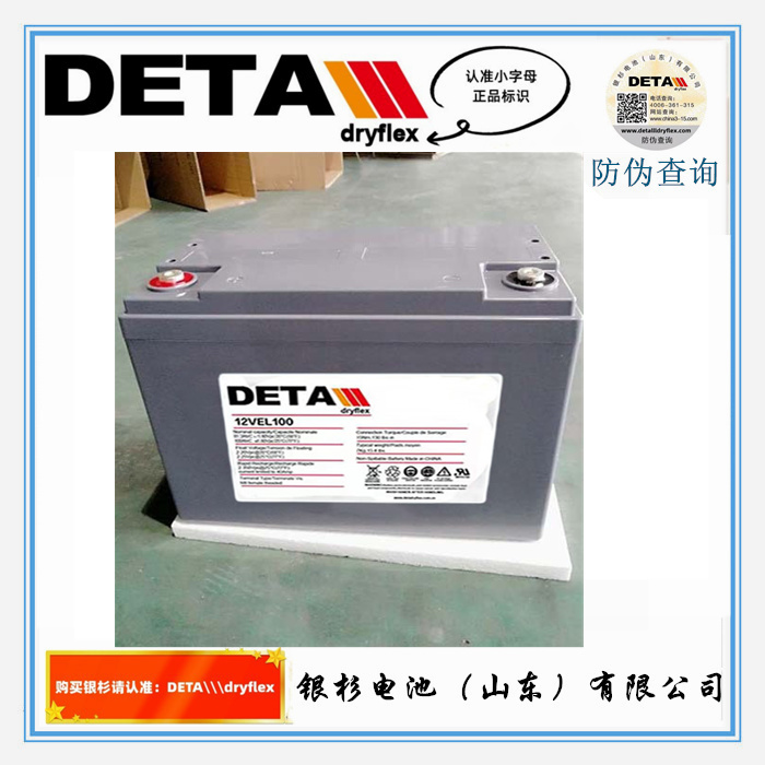 德国DETA银杉蓄电池6VEL110 6V-110Ah 通讯基站UPS直流屏用储能电池