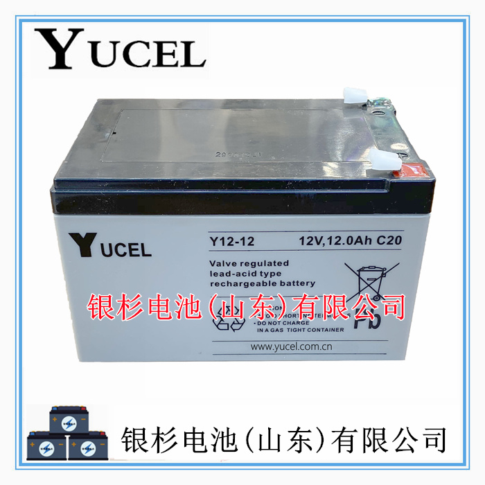 英国YUCEL蓄电池Y12-55应急UPS不间断电源 备用系统用12V-55Ah储能电池