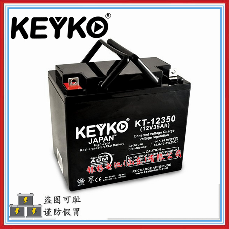 原装德国KEYKO蓄电池KT-12350监控机房不间断UPS电源用12V-35Ah储能电池