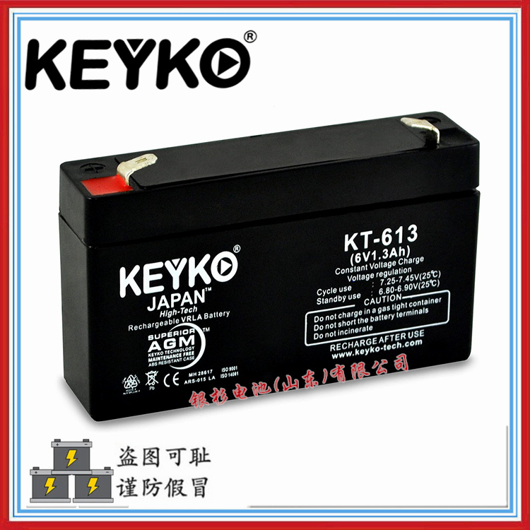 原装KEYKO蓄电池KT-445电子秤 应急照明用4V-4.5Ah密封铅酸电池