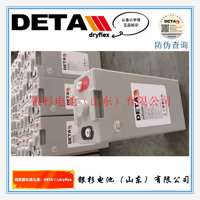 德国DETA银杉蓄电池6VEL110 6V-110Ah 通讯基站UPS直流屏用储能电池