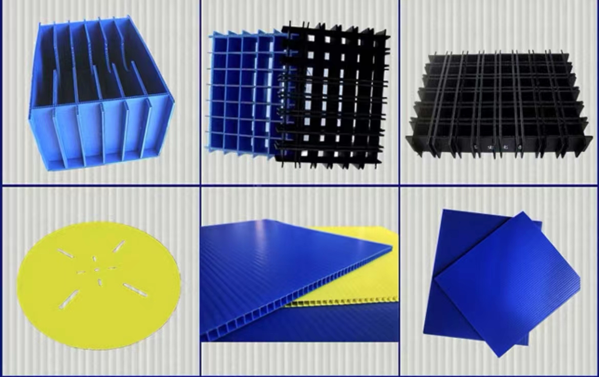 厂家批发防静电中空板塑料板材PP隔板垫板蓝色万通板定制