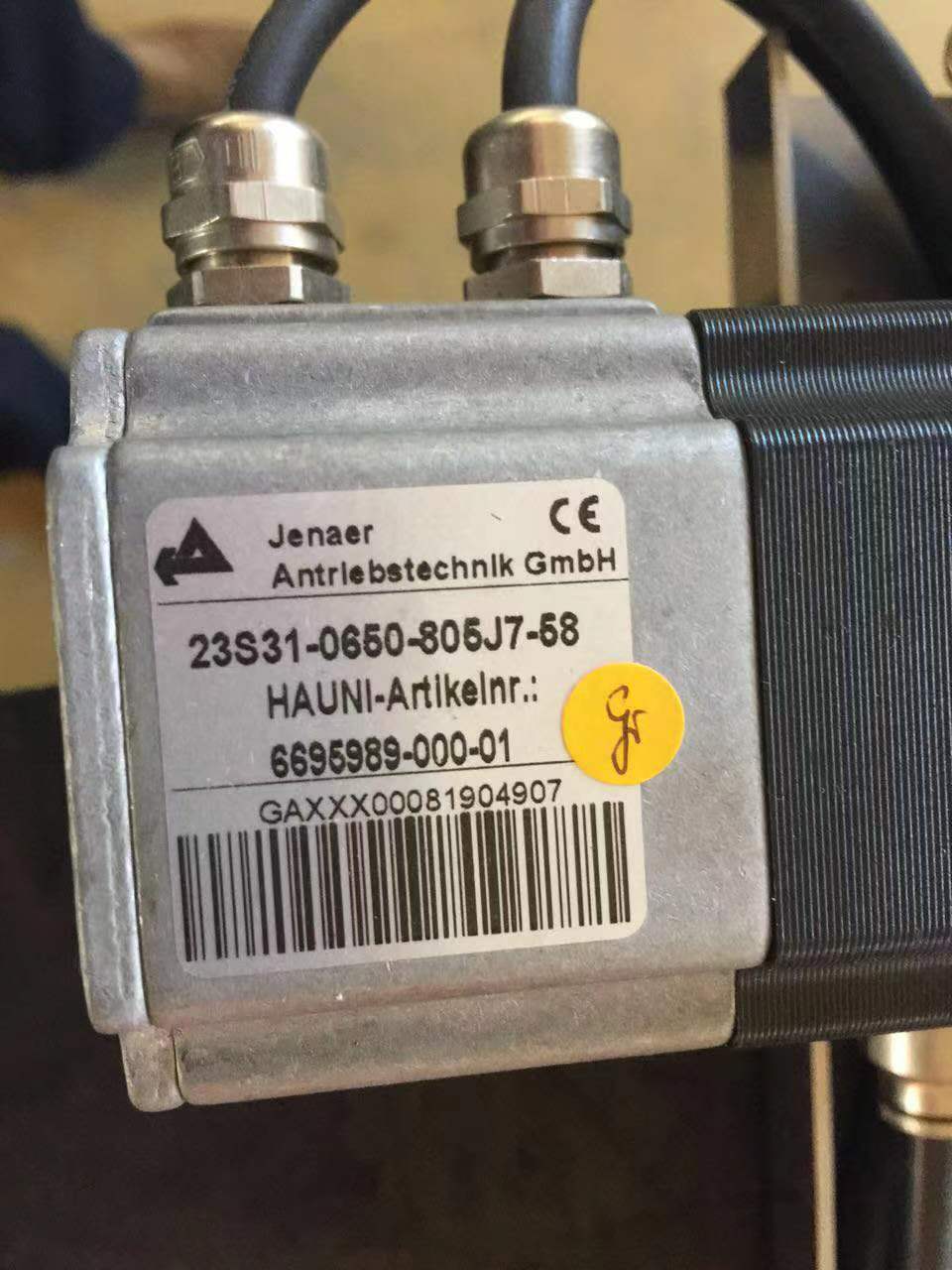 德国 JENAER的进口发射机M1电机的型号为： 23S31-0650-805J7-58