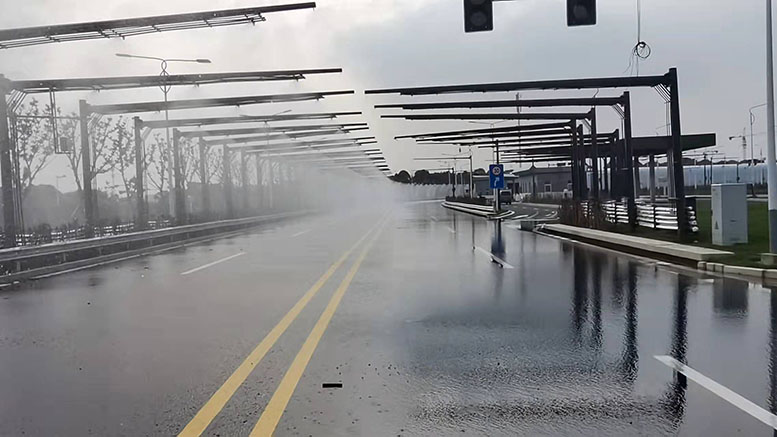 城际轨道交通研发基地模拟降雨人工降雨模拟装置