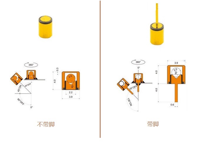 直销多种规格鸿大开关光电滚珠开关SW-107滚珠开关