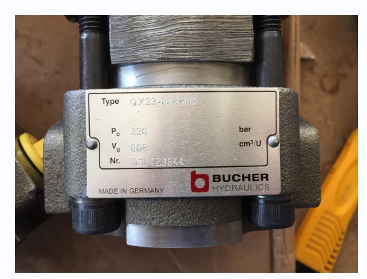 TE价推送:BUCHER布赫齿轮泵QX61-250/61-250R180