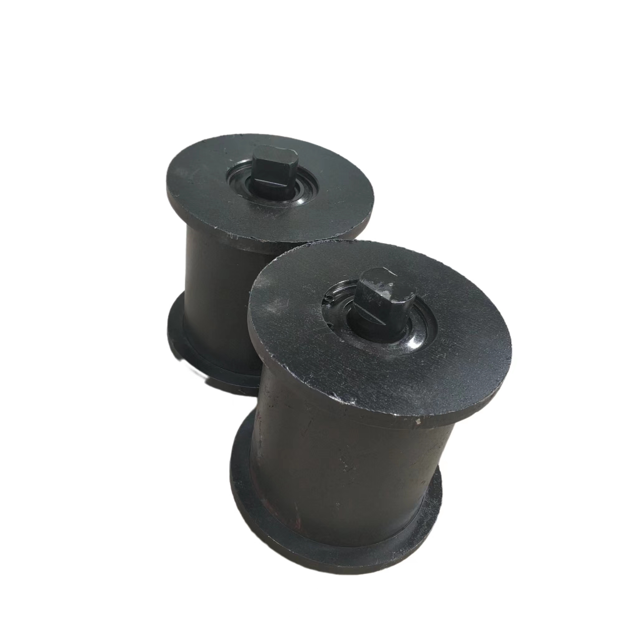 矿用无极绳绞车140*140托绳轮 铸钢地辊 托绳轮组加工定做