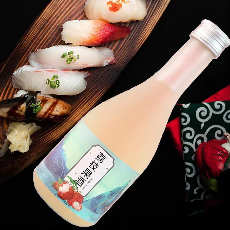 荔枝味果酒300ml微醺荔枝果酒厂家代加工定制
