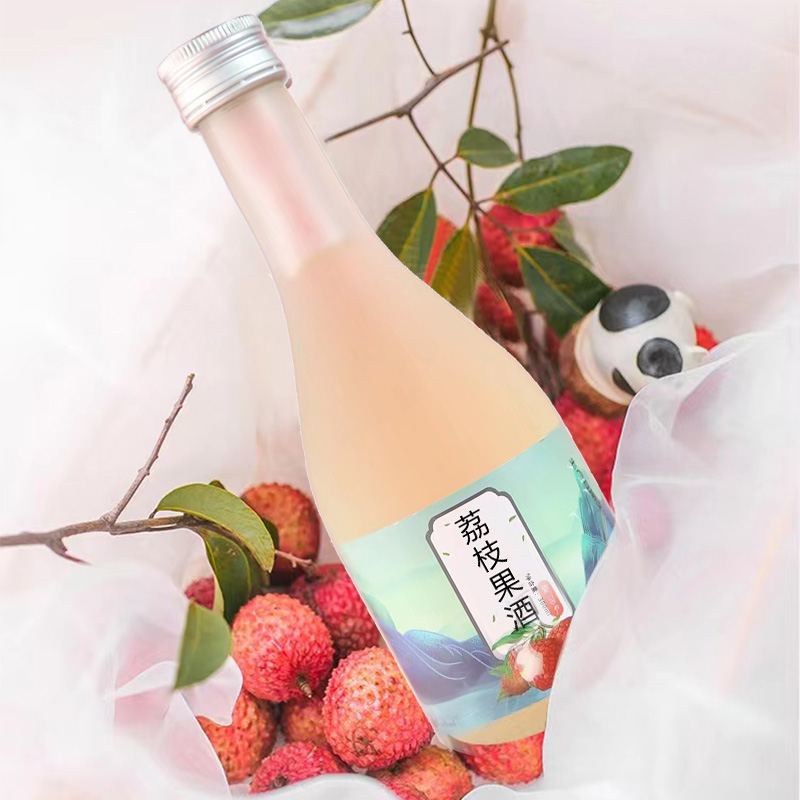 荔枝味果酒300ml微醺荔枝果酒厂家代加工定制