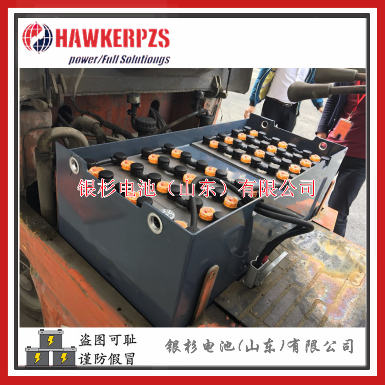 HAWKERPZS霍克叉车电池3PZB165配套杭叉QDD2牵引车用48V-165AH牵引电池