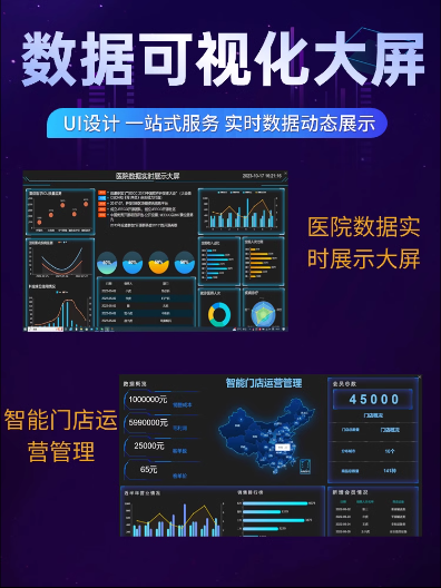 企业生产大屏可视化数据数字管理展示定制电商ERP进销存软件开发