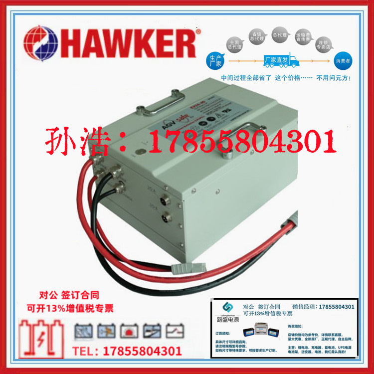 HAWKER霍克AGVSafe磷酸铁锂电池EV24-40 24V40Ah支持RS485通讯2.0