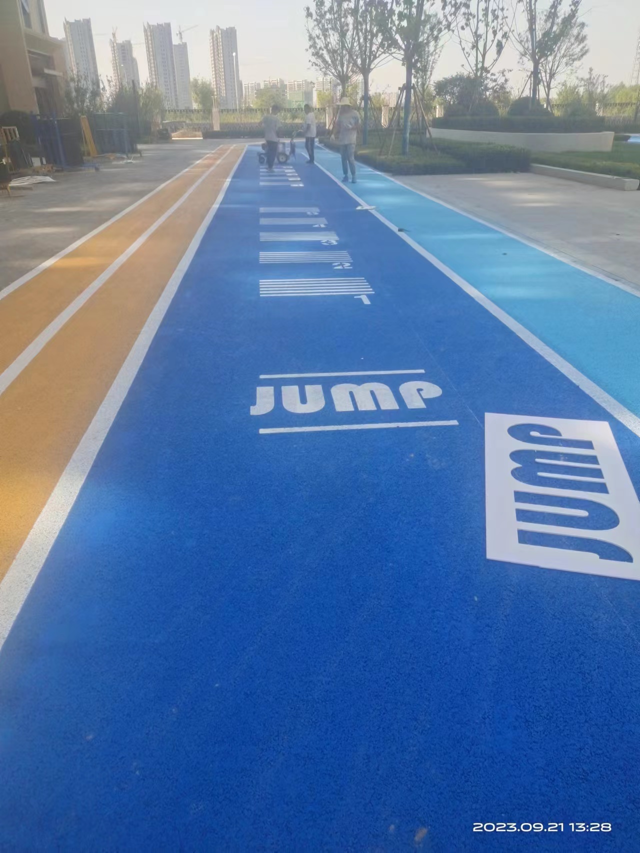 太原道路彩色防滑路面沥青改色天津奥康体育设施贸易有限公司
