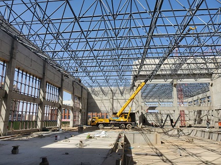 钢结构网架房顶顶蓬屋顶加工制造安装公司中七建设（山东）有限公司
