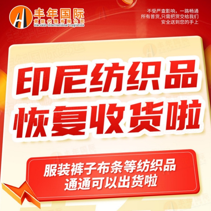 广州到印尼泗水直航海运双清包税到门专线货代广州市丰年国际货运代理有限公司