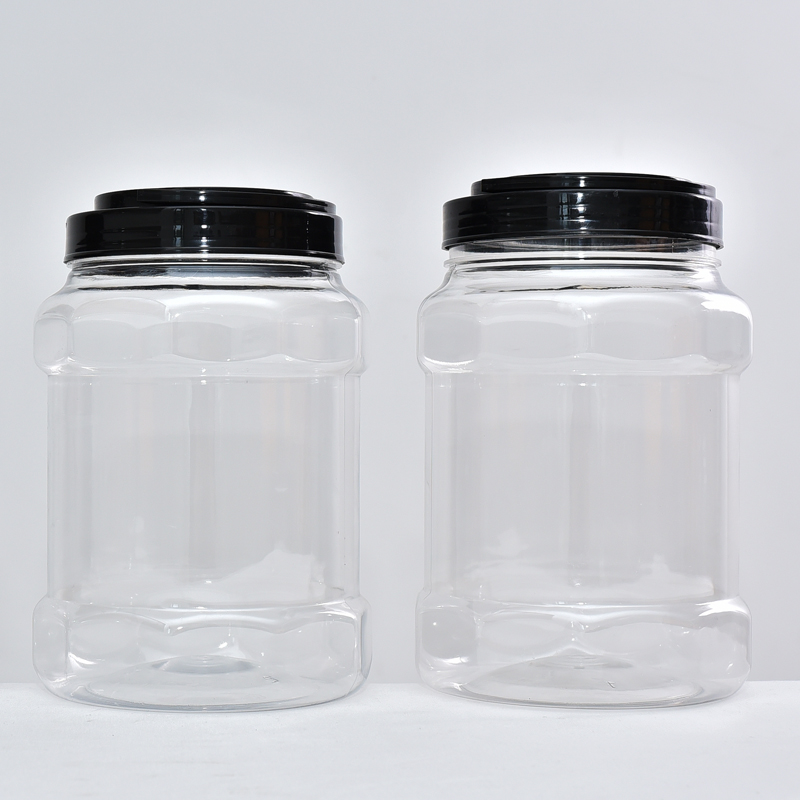 2.5L透明塑料罐食品罐pet广口瓶批发
