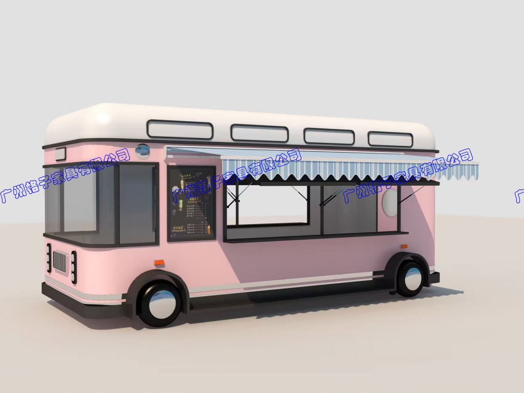 定制航空铝餐车复古网红街边美食售卖车移动咖啡奶茶冰淇淋餐饮车