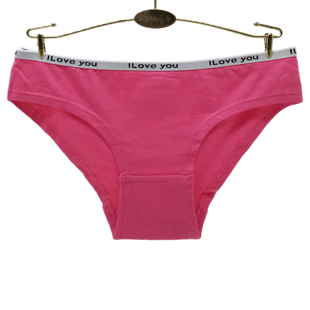 现货跨境棉女士内裤亚马逊货源纯色女式三角裤女短裤批发panties