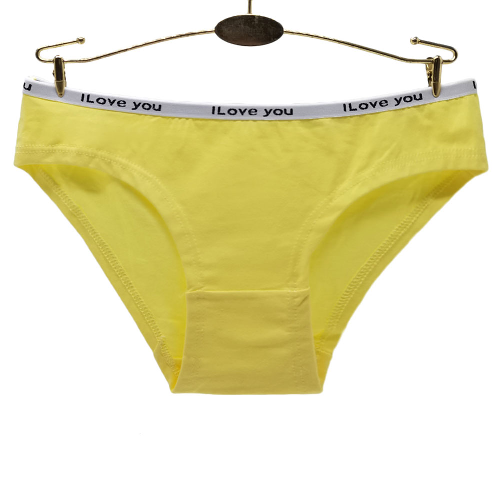 现货跨境棉女士内裤亚马逊货源纯色女式三角裤女短裤批发panties