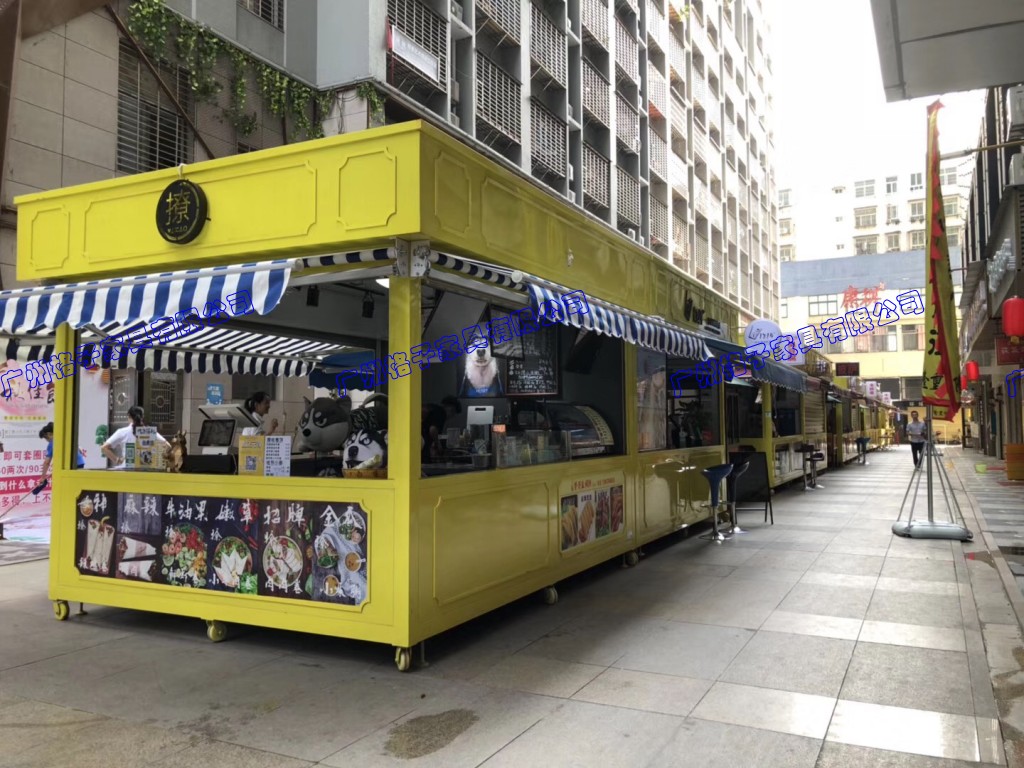 移动电动小吃车 营养快餐烧烤车网红餐车煎饼美食车