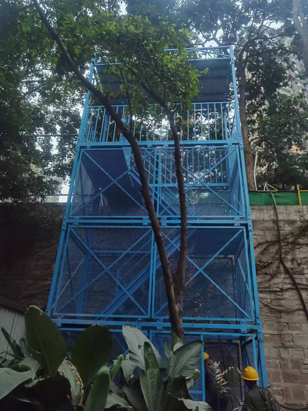施工安全梯笼 组合式梯笼箱式梯笼爬梯建筑梯笼 基坑施工安全梯笼