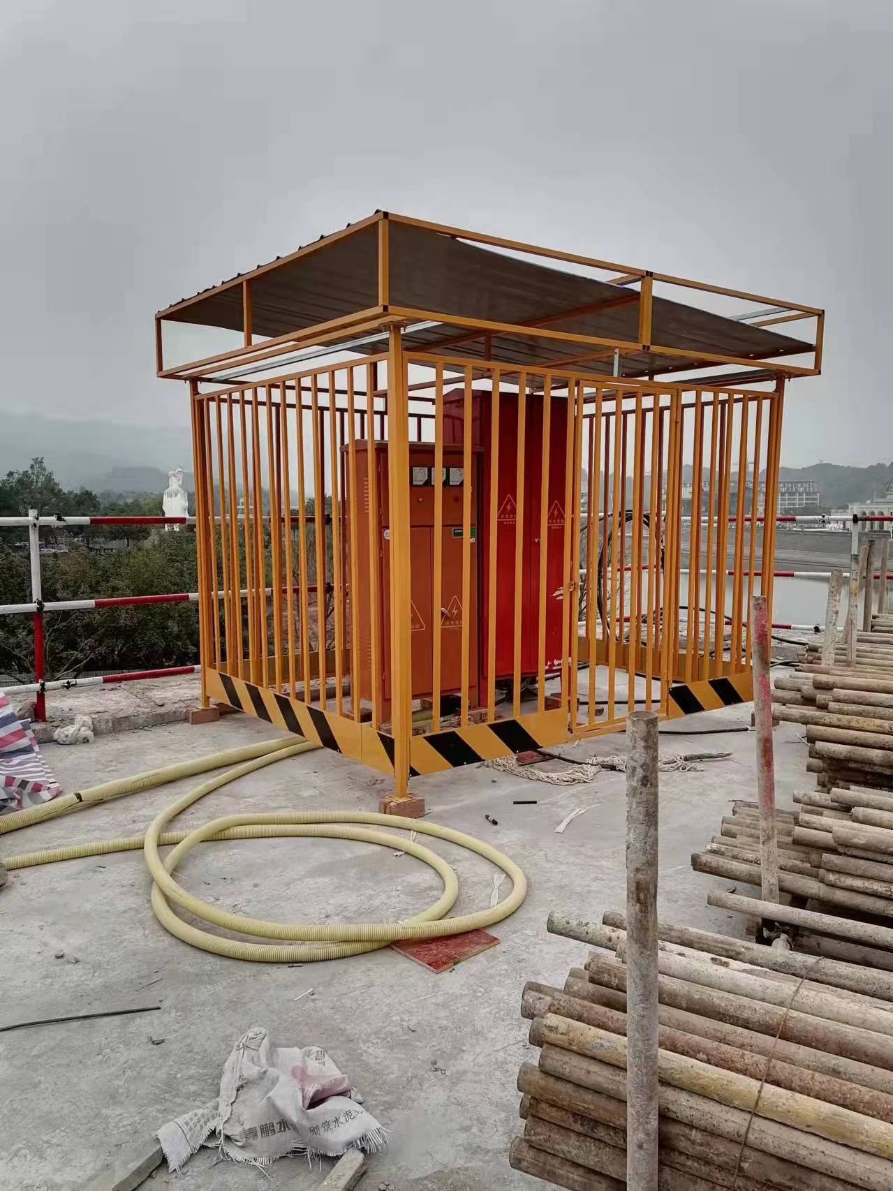 电柜防雨棚高压电箱警示护栏围栏一二三级建筑工地配电箱防护棚
