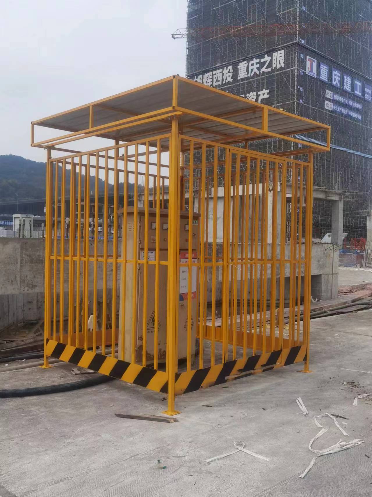 电柜防雨棚高压电箱警示护栏围栏一二三级建筑工地配电箱防护棚