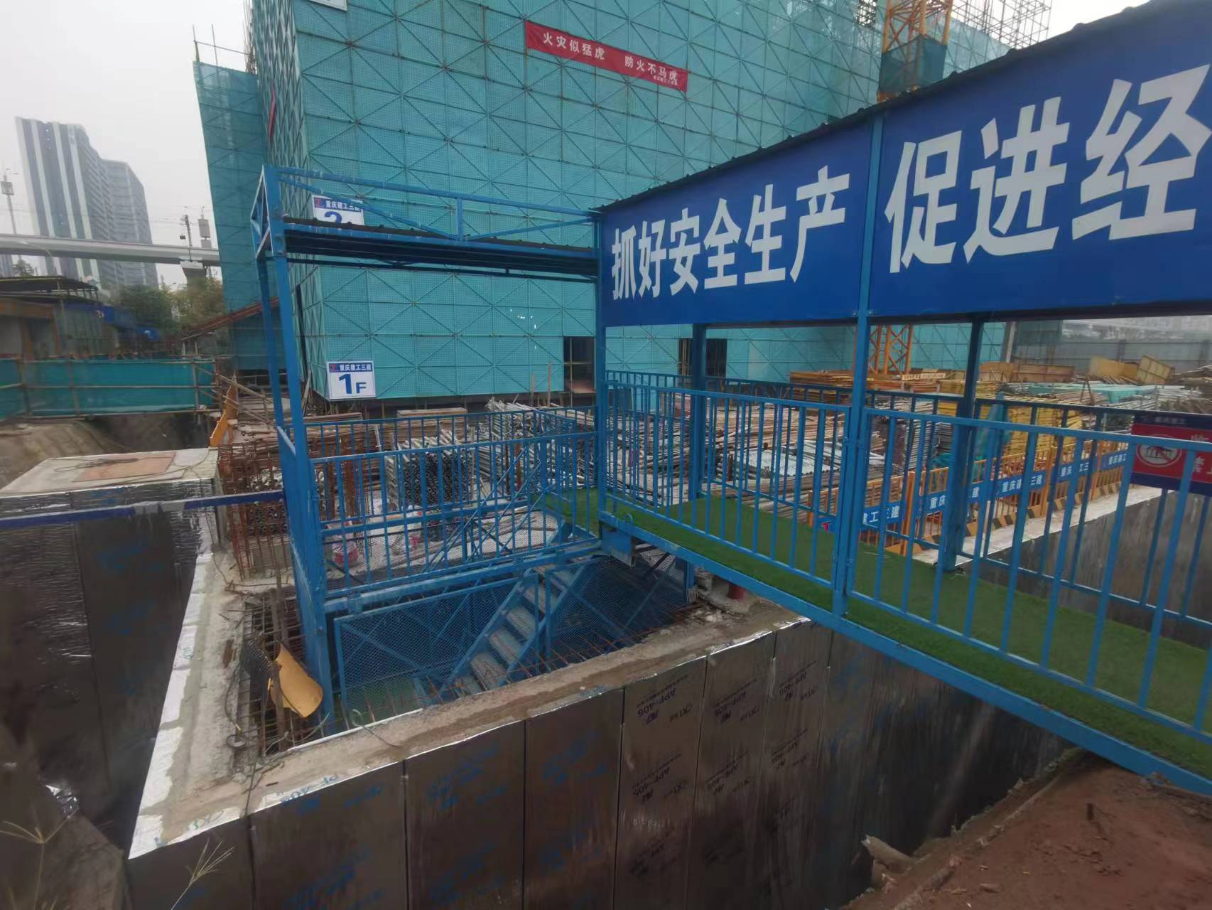 施工安全梯笼 组合式梯笼箱式梯笼爬梯建筑梯笼 基坑施工安全梯笼