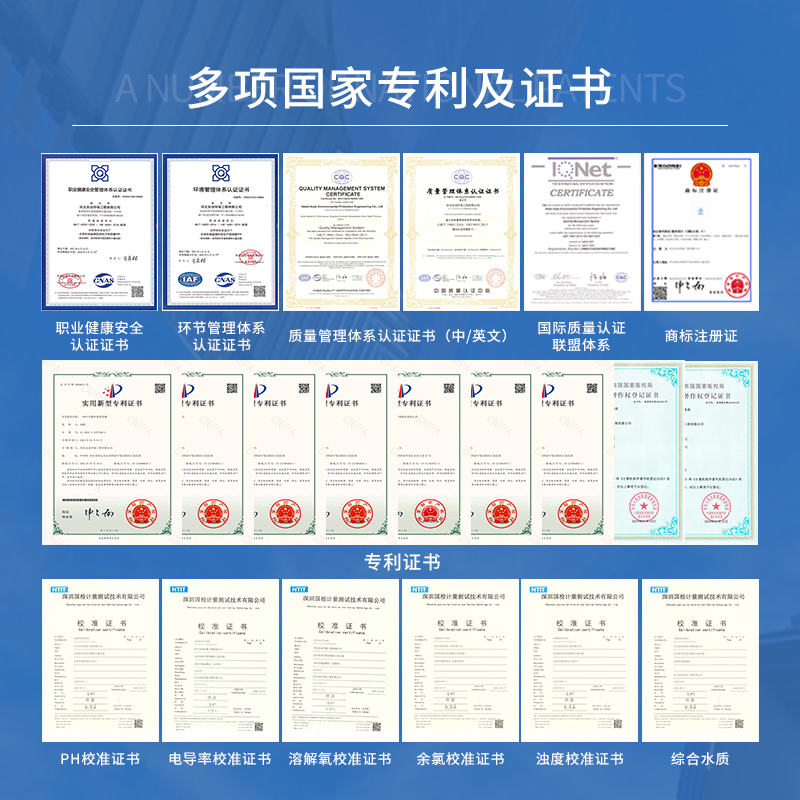 河北安洁AJ-SZJC-408可监测PH、余氯、浊度、温度可应用于二次供水、智慧水务泵房的多参数水质在线监测仪器