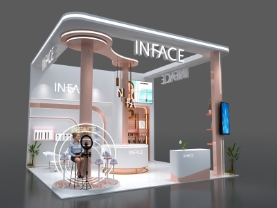厦门展台展会展览搭建桁架木制结构施工自有制作工厂广告包安装