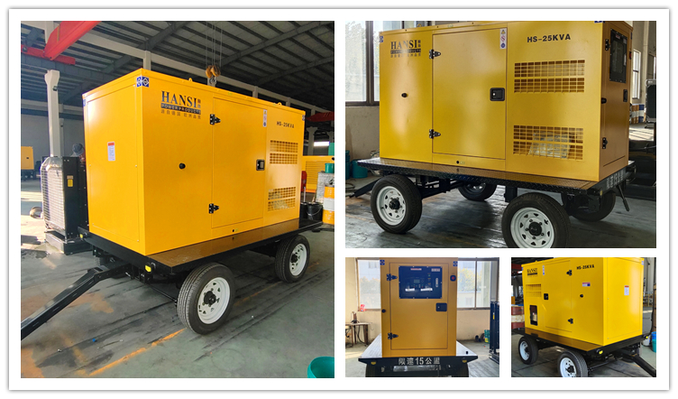 水冷电启动三相低噪音20kw柴油发电机HS25KVA