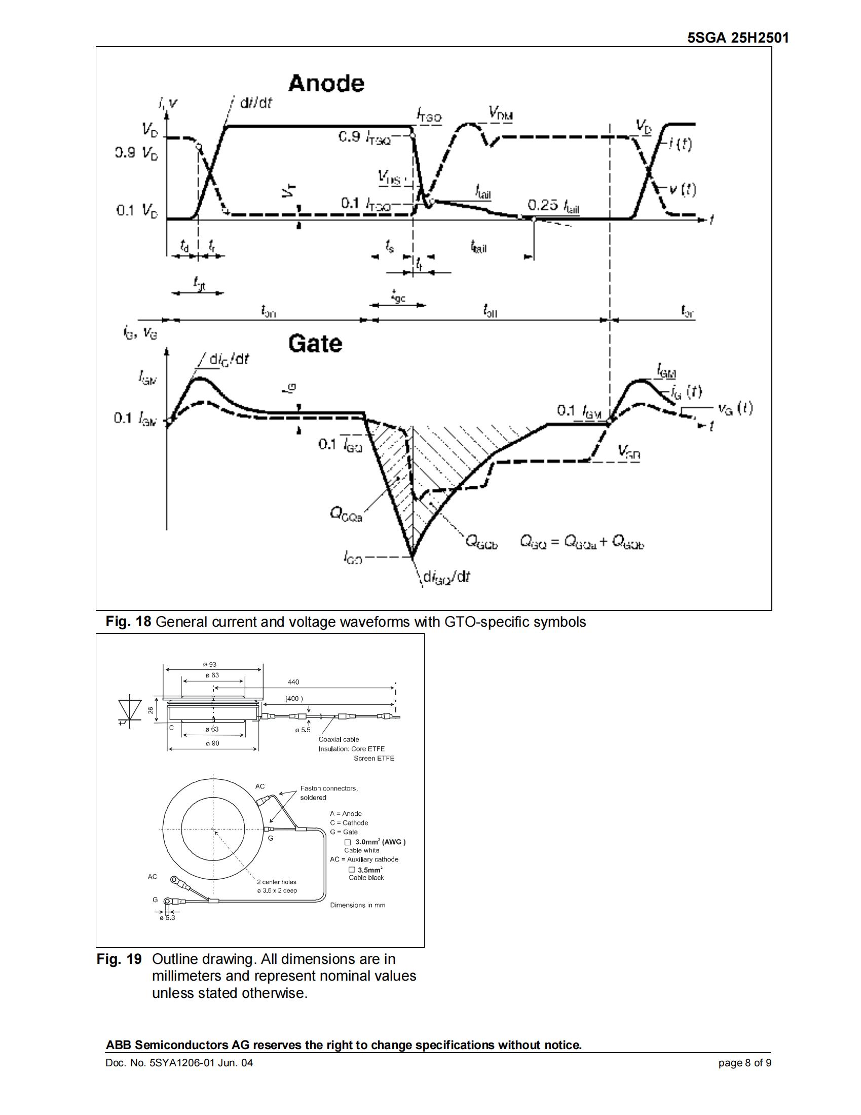 ABB GTO二极管5SGA 30J2501