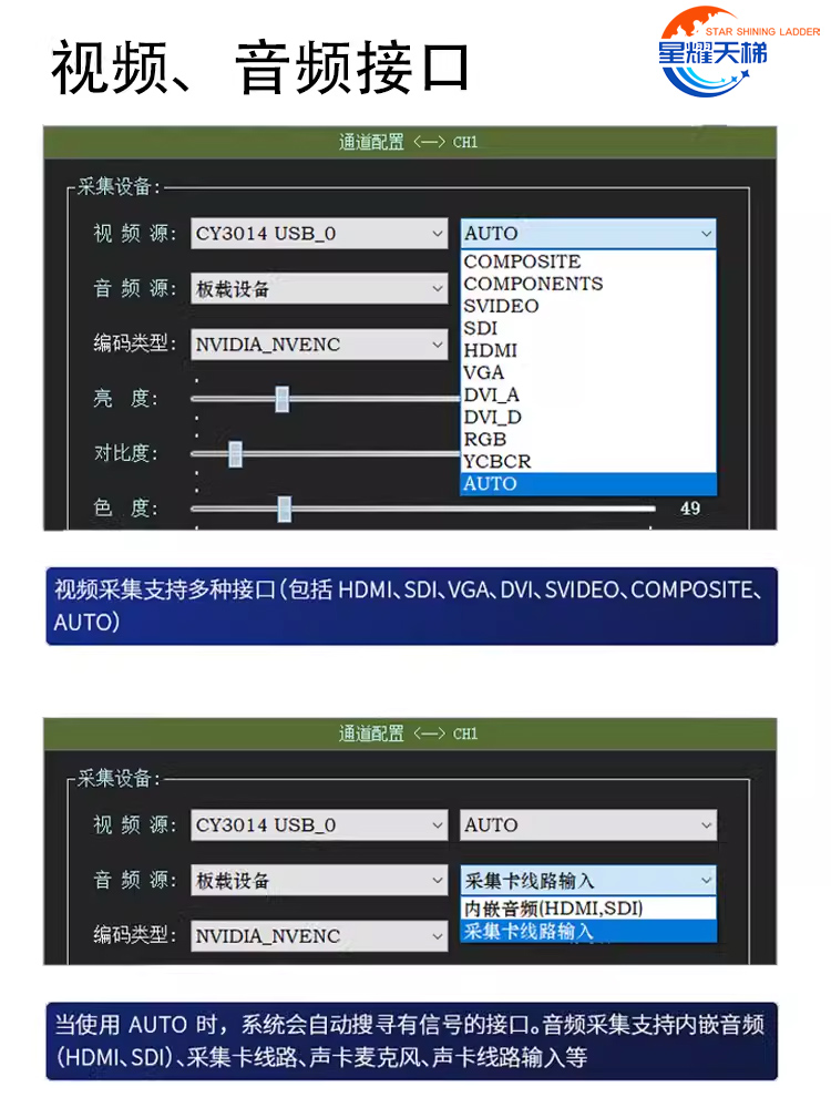 多通道录制系统多路采集支持定时录播多种视频格式同步录制设备