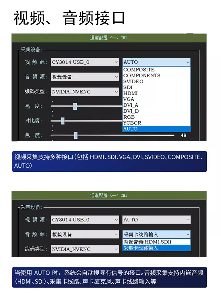 多通道录制系统录播导播视频合成制作高清视频录制多路摄像机采集