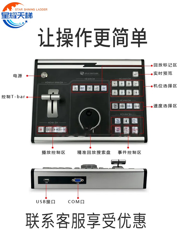 慢动作回放系统实时助力裁判倍速观看精彩镜头直播录播导播切换