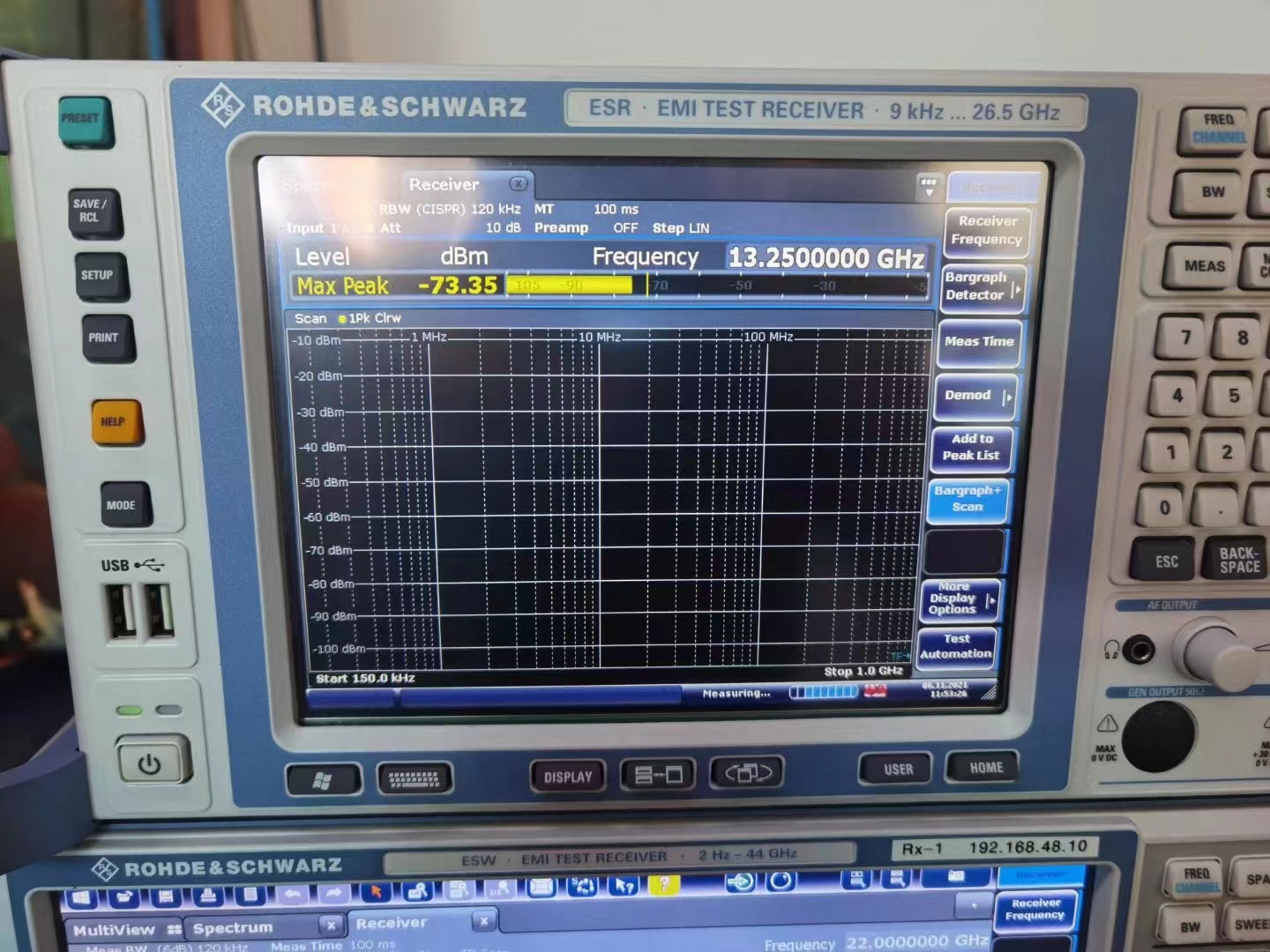 EMI测量接收机ESR7/esr26参数ESR3