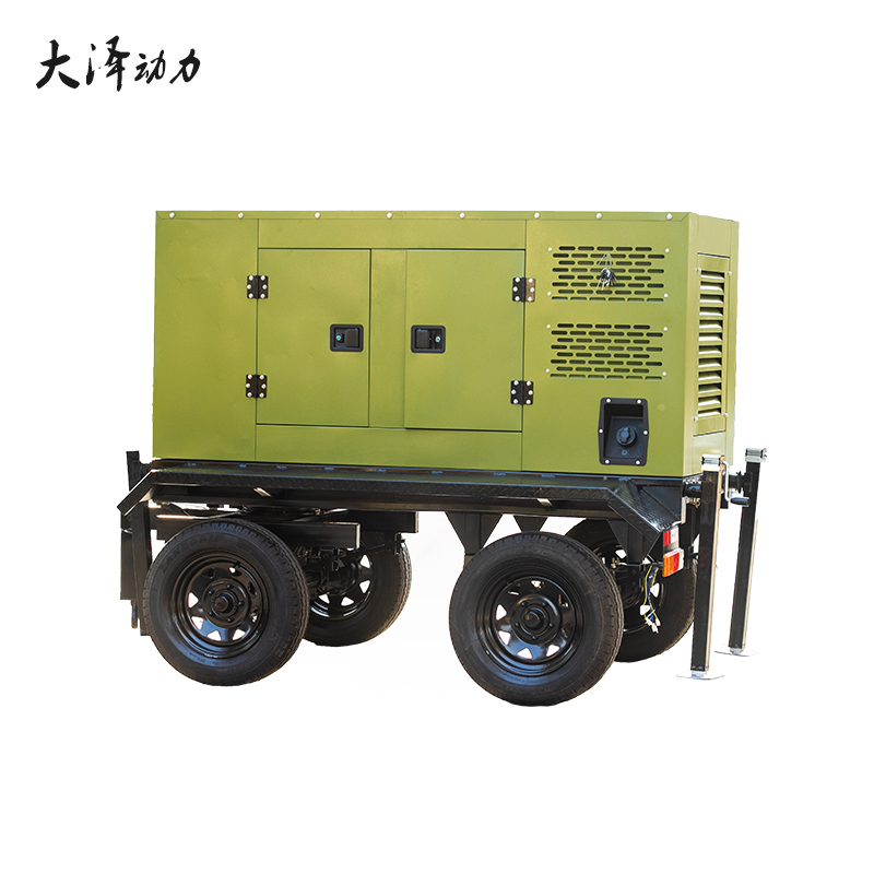 集装箱式柴油发电机250kw_带拖车_大泽动力