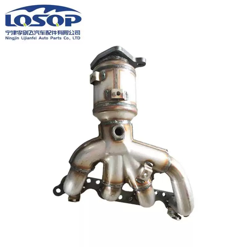 适用于金杯海狮4G20 V19前节三元催化器汽车尾气净化器保年审
