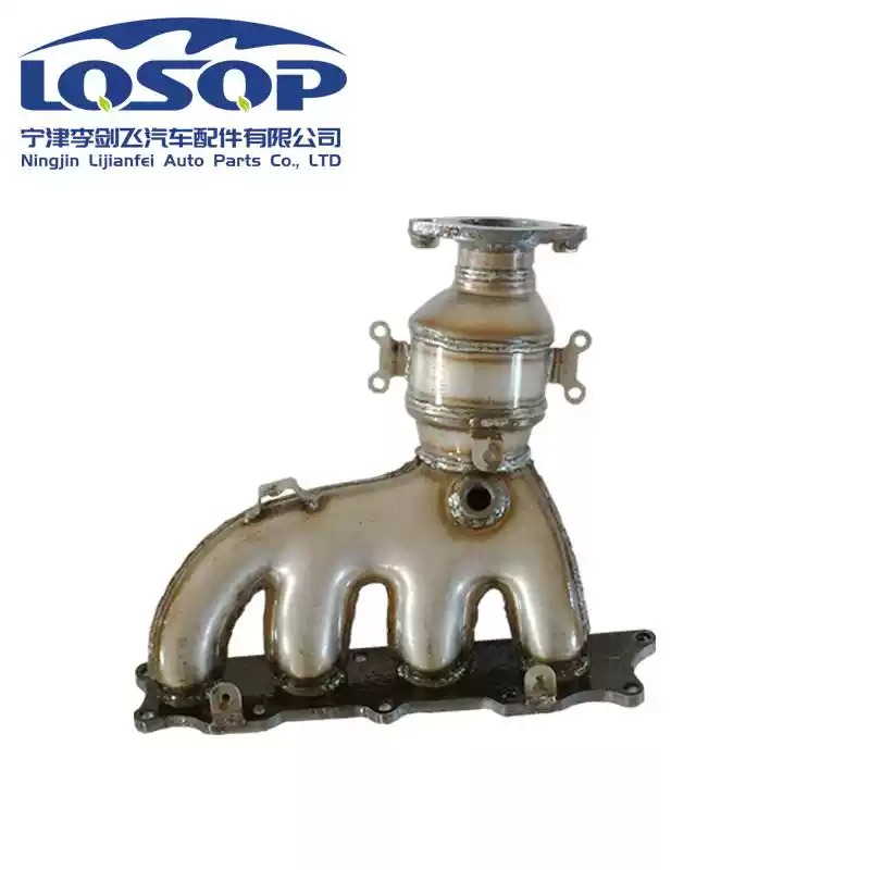 适用于金杯海狮新款前三元催化器汽车排气管净化器保验车精品