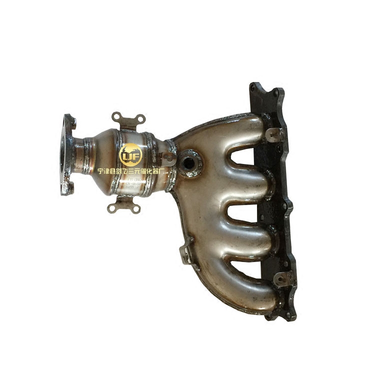 适用于金杯海狮新款前三元催化器汽车排气管净化器保验车精品