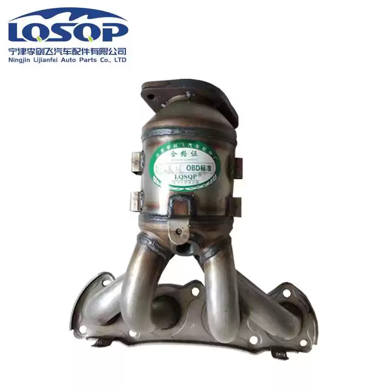 适用奇瑞瑞虎3三菱机1.6瑞虎VVT发动机三元催化器原装排气管配件