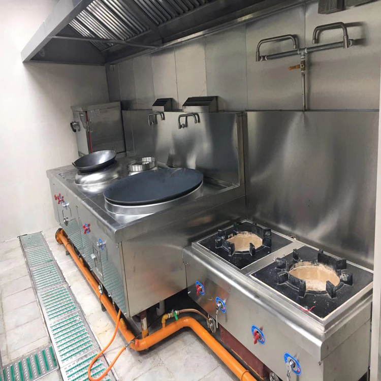 中山唐阁酒店饭店酒楼餐厅商用厨房设备清洗油烟管道油烟机排烟罩