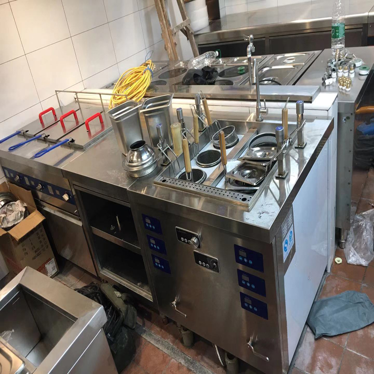 东莞唐阁酒店饭店酒楼餐厅商用厨房设备清洗油烟管道油烟机排烟罩