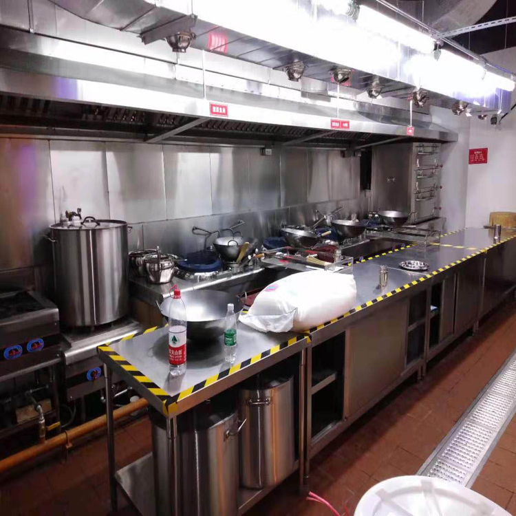 汕头唐阁酒店饭店酒楼餐厅商用厨房设备清洗油烟管道油烟机油烟罩