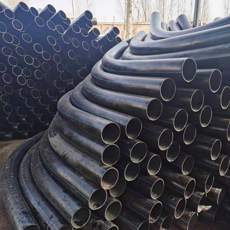 PE电力管弯头 45度/90度 风电月牙弧管 110*90度