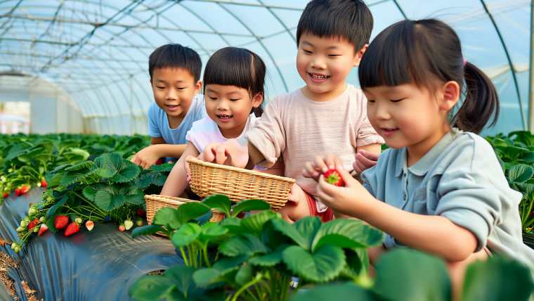 自然课堂,趣味实践:苏州三六六青少年草莓采摘研学营招募中!