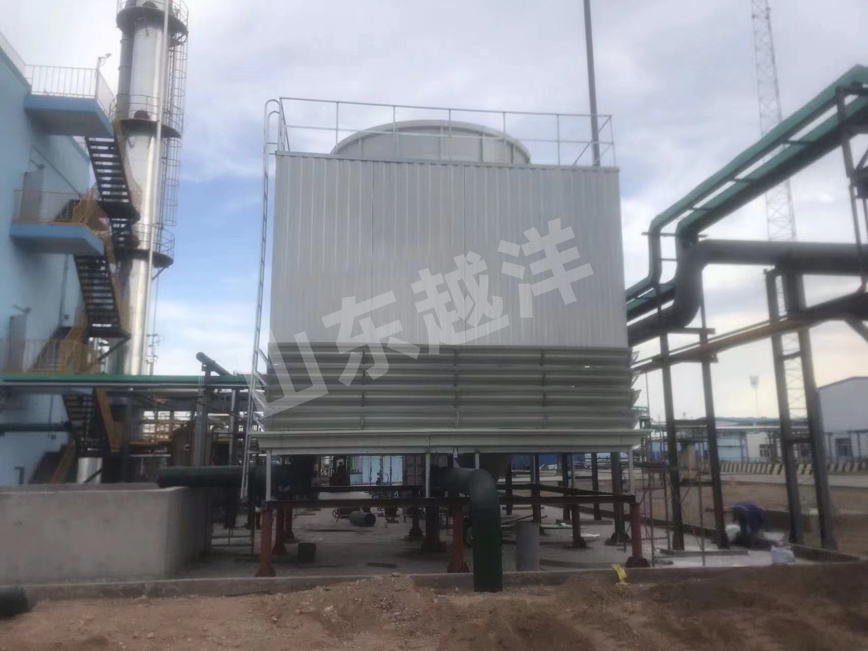 越洋玻璃钢冷却塔、耐腐蚀冷却塔、安装制造厂家