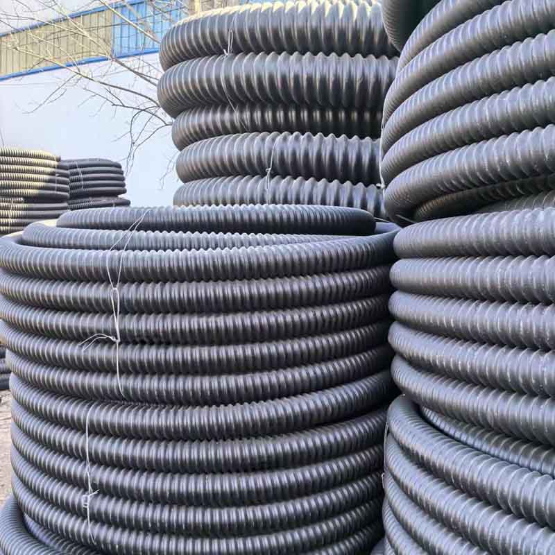 HDPE碳素螺纹管 高强度抗腐蚀抗冲击电缆保护管 建筑农田水利